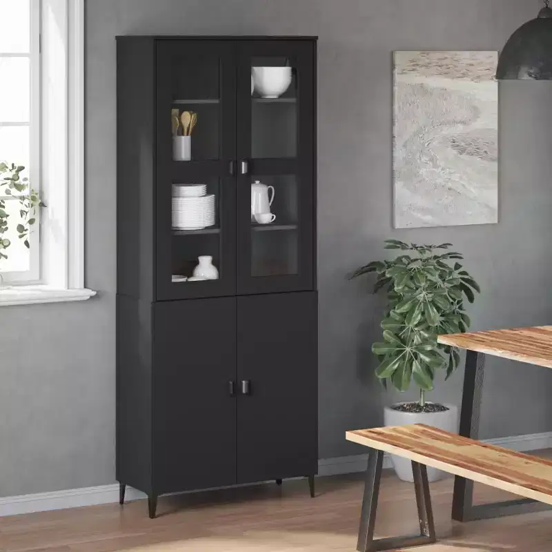 Wood Composite Highboard Cabinet 31.5''W x 43.3''H x 13.8''D