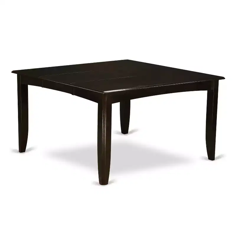 Dark Cappuccino Square Extension Dining Table Set, Seats up to 8, 9-Piece