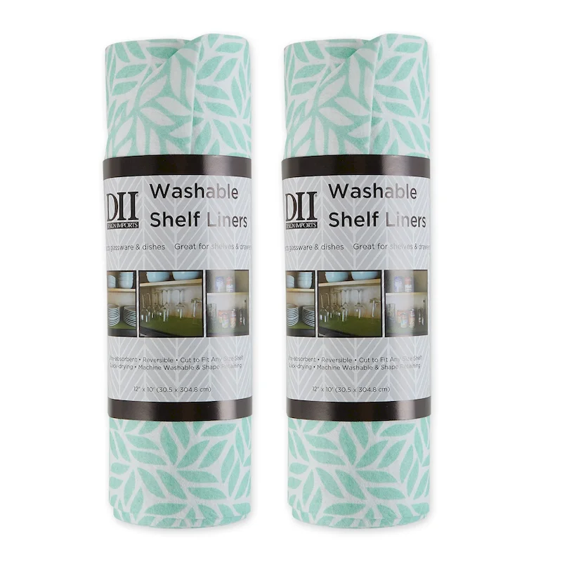 DII Grey Lattice Shelf Liner (Set of 2)