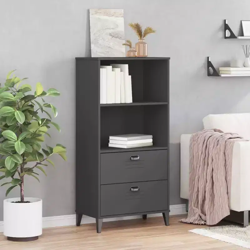 Freestanding Bookcase Storage Bookshelf Display Rack – Solid Pine Wood for Office & Home