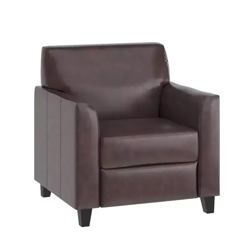 Flash Furniture HERCULES Diplomat Series LeatherSoft Chair with Clean Line Stitched Frame