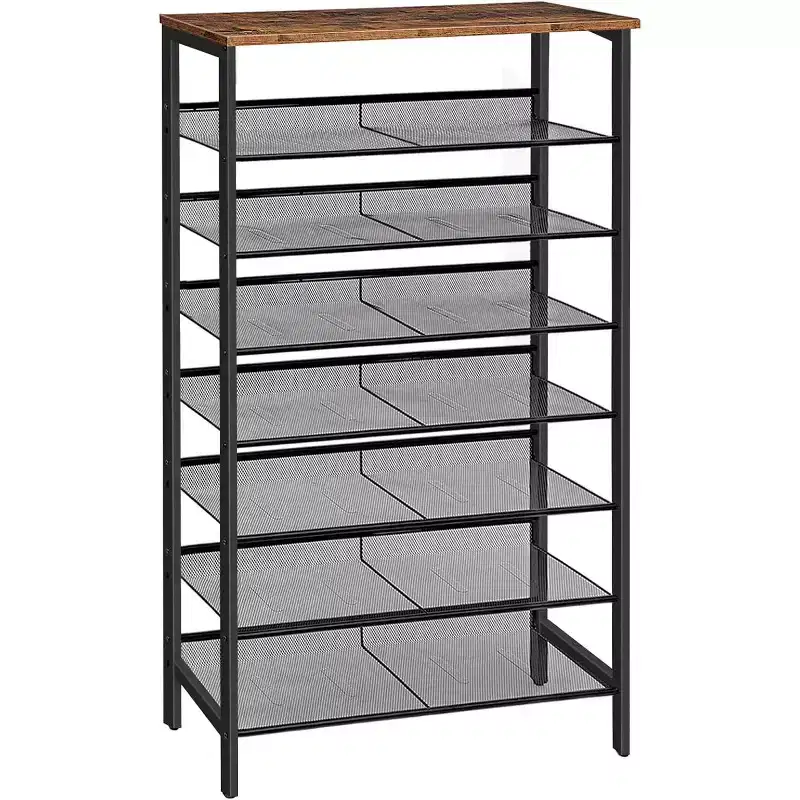 Metal Shoe Rack 8-Tier 53.9''H x 29.5''W x 11.8''D