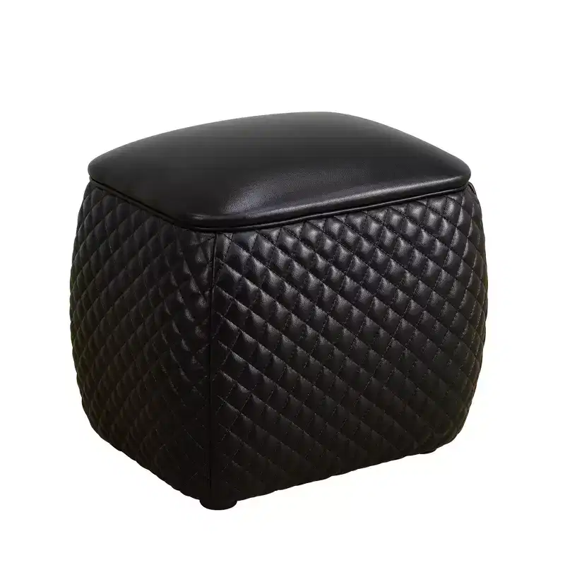 AndMakers Faux Leather Rectangular Ottoman