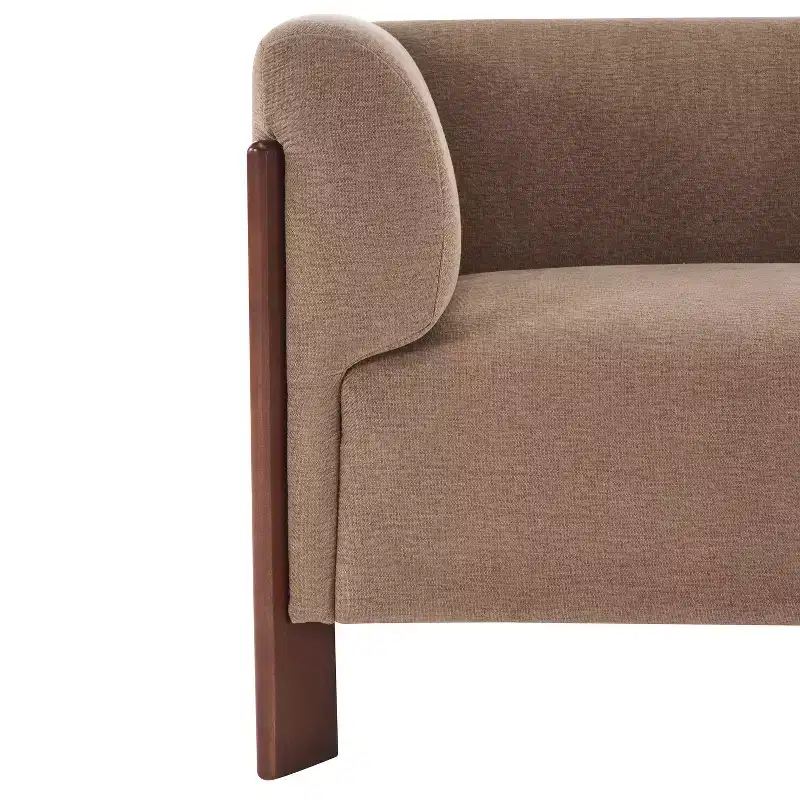 Christopher Knight Home Patcharee Modern 80 3-Seater Wooden Upholstered Sofa