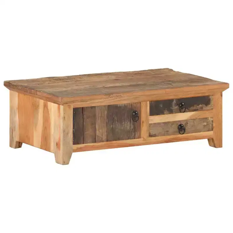 vidaXL Coffee Table Natural wood Solid Reclaimed Wood, Solid Acacia Wood