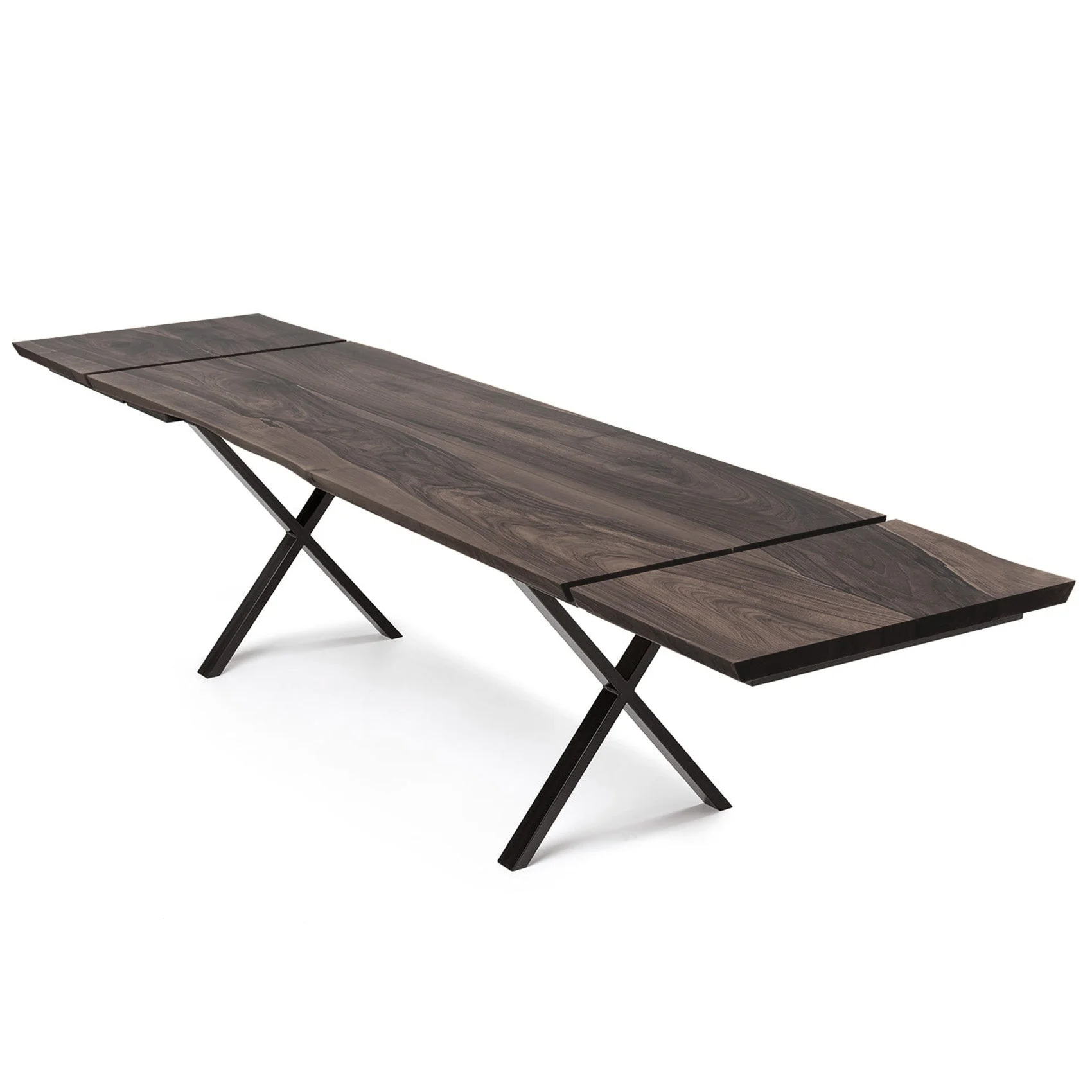 Walnut Dining Table in Charcoal - Handcrafted from solid wood - this exquisite dark walnut dining table is a stunning addition