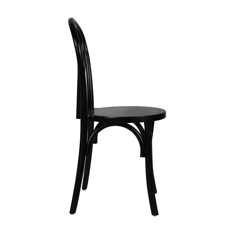 Emma and Oliver Set of 2 Solid Wood Thonet Style Stack Dining Chairs