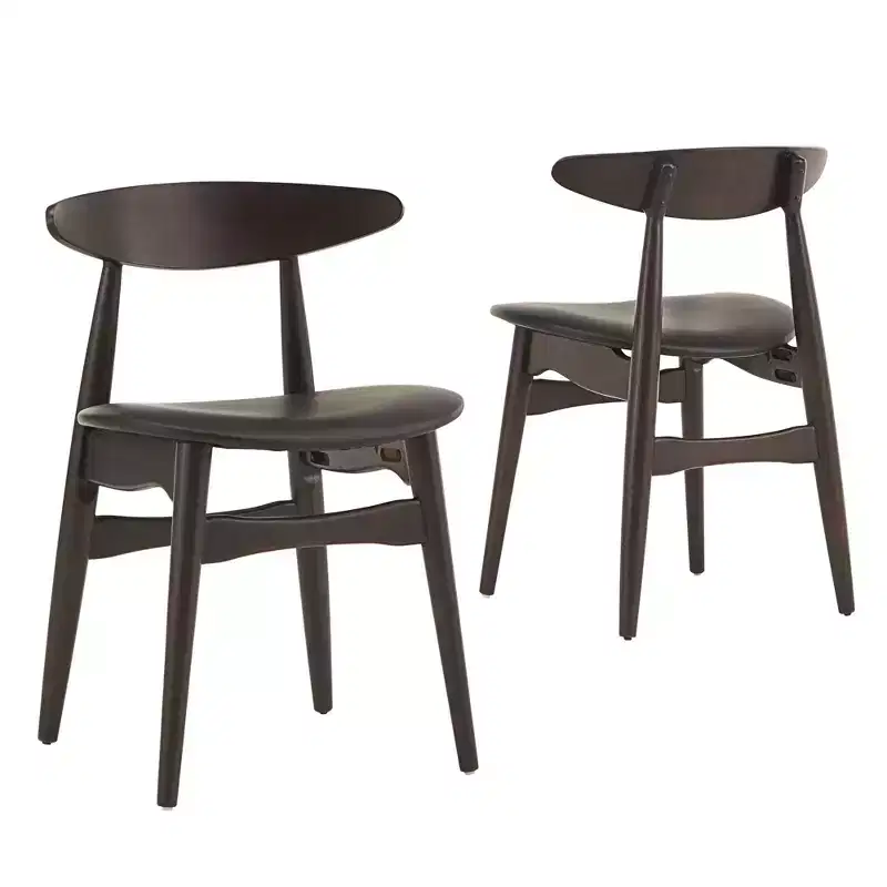 Cortland Mid-Century Modern Tapered Dining Chairs (Set of 2) - iNSPIREQ