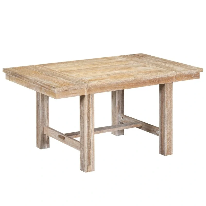 6-Piece Dining Kitchen Table Set, Extendable Wood Dining Table, 4 Upholstered Dining Chairs and Bench, Two 11 Removable Leaf