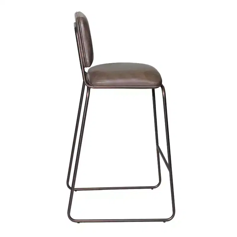 Mesa Barstools Cocoa Brown/Gunmetal - Steve Silver Co.