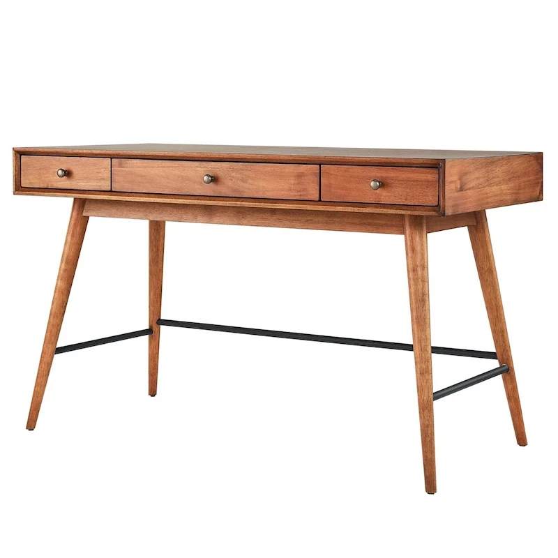 Wood 3-Drawer Writing Desk