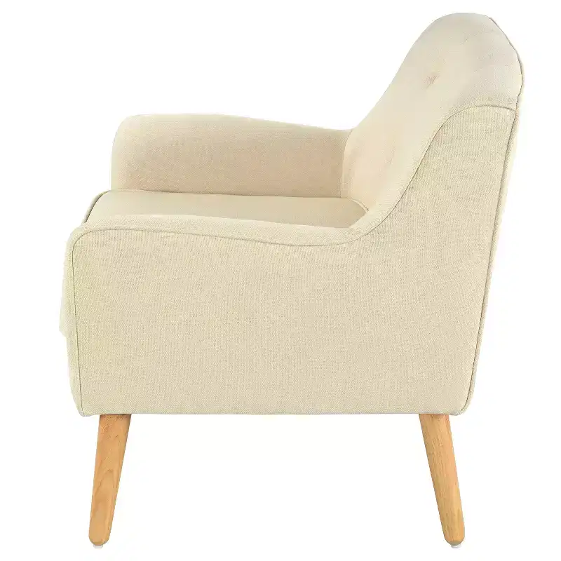 Christopher Knight Home Calix Mid-Century Modern Button Tufted Upholstered Accent Chair