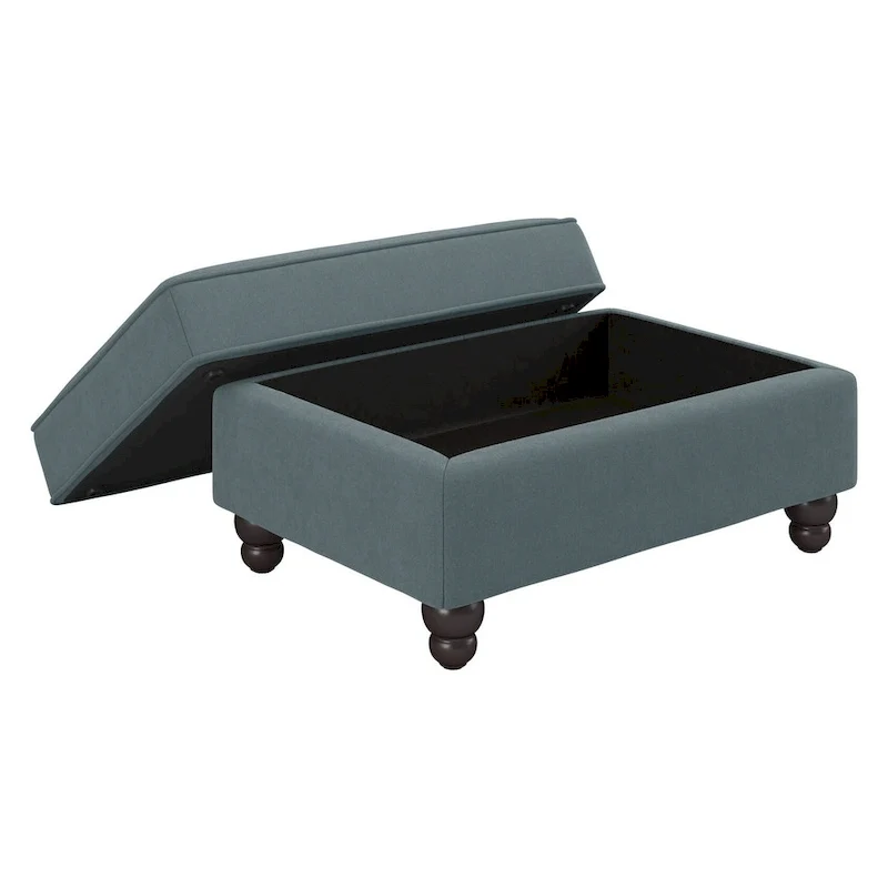 Bush Furniture Coventry Living Room Accent Chair with Ottoman Set