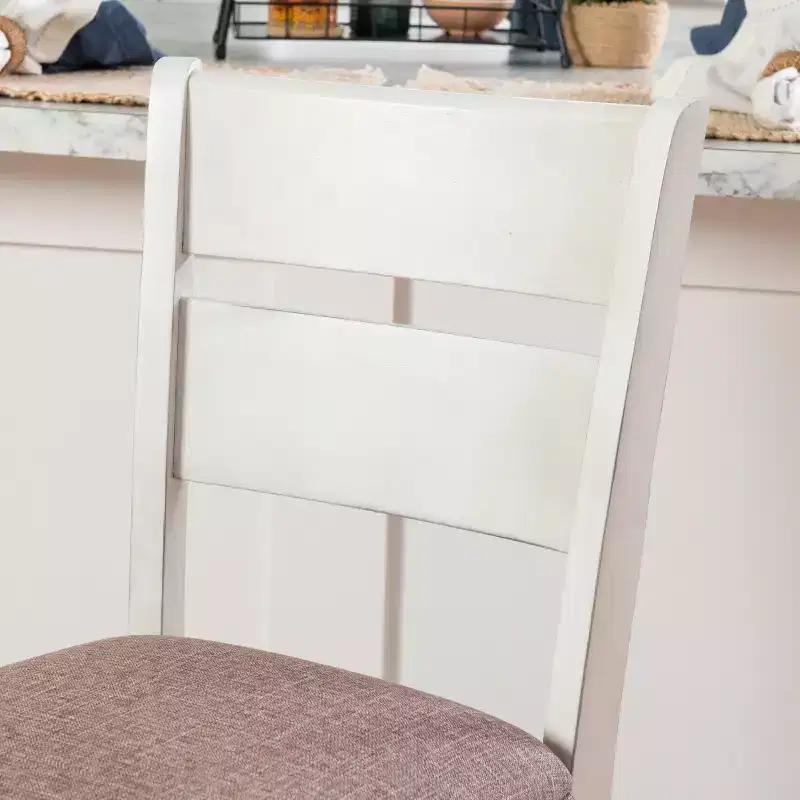 Powell 6pc Bruner Rectangle Counter Height Dining Set White