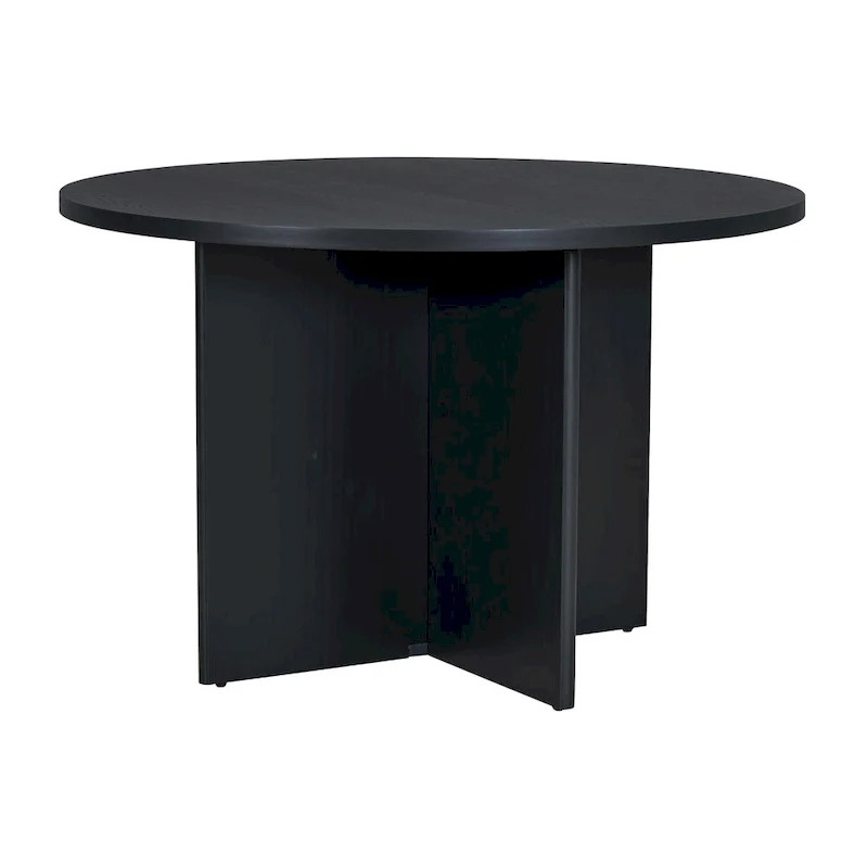 4 People Round Dining Table Set, 5 Piece Kitchen Table Set with Round Dining Table and 4 Upholstered Dining Chairs
