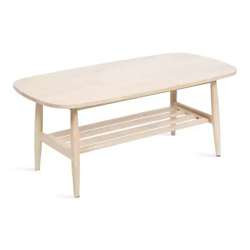 Two-Tier Wood Coffee Table, 44x22x18, Natural