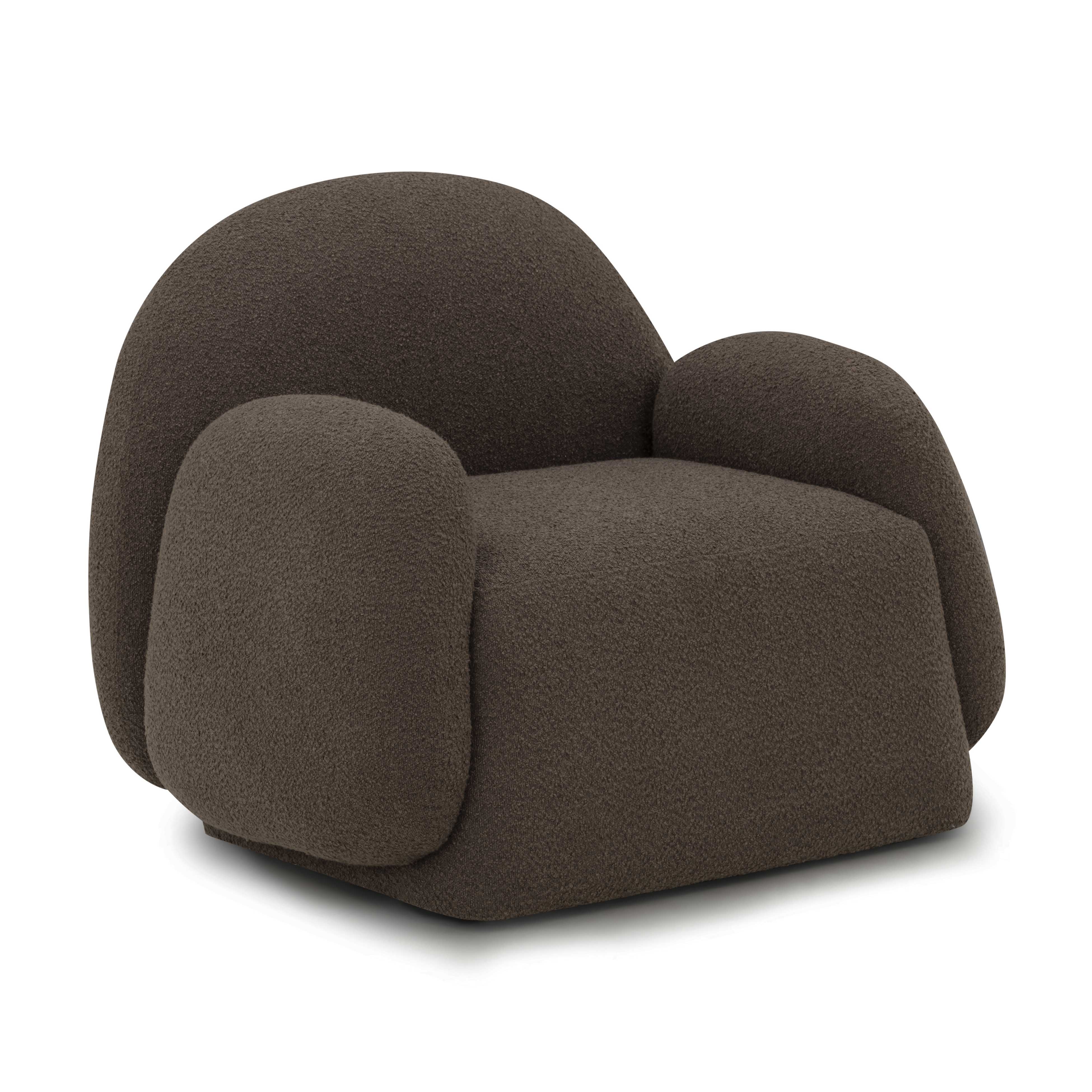 Contract-Grade Boucle Accent Chair