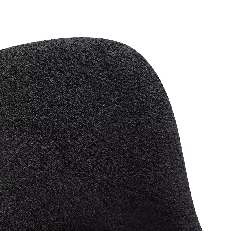 Mid-Century Modern Boucle Upholstered Dining Chair, Set of 6, Water-Resistant Fabric