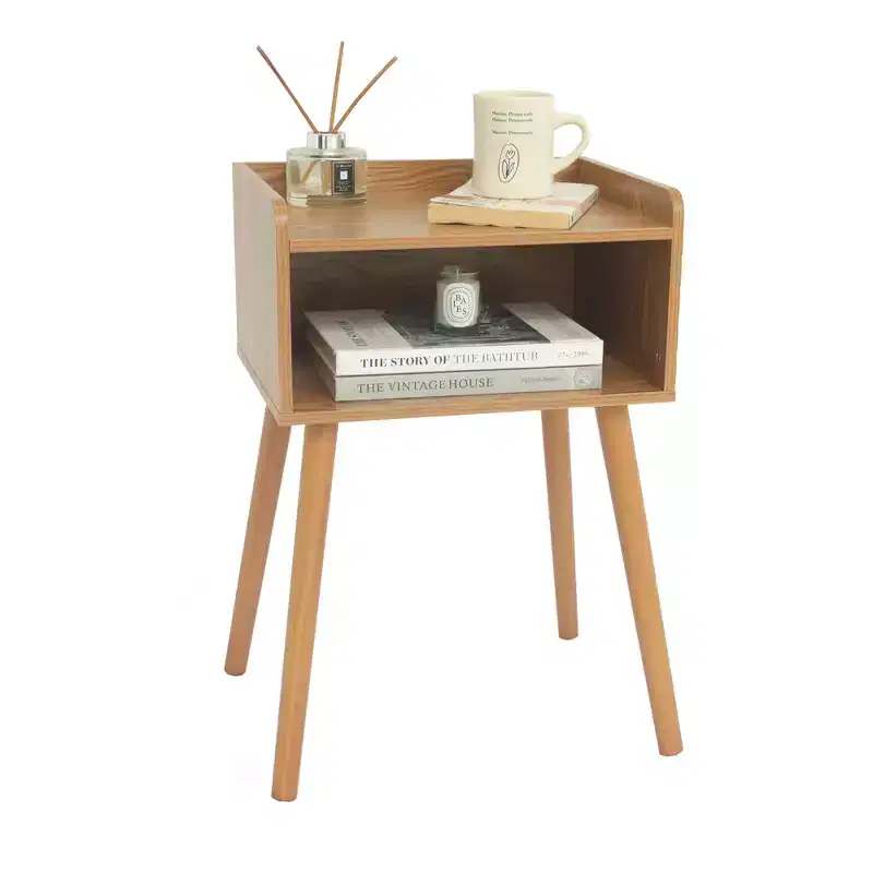 Nightstand, Mid Century Modern Side Table Bedroom