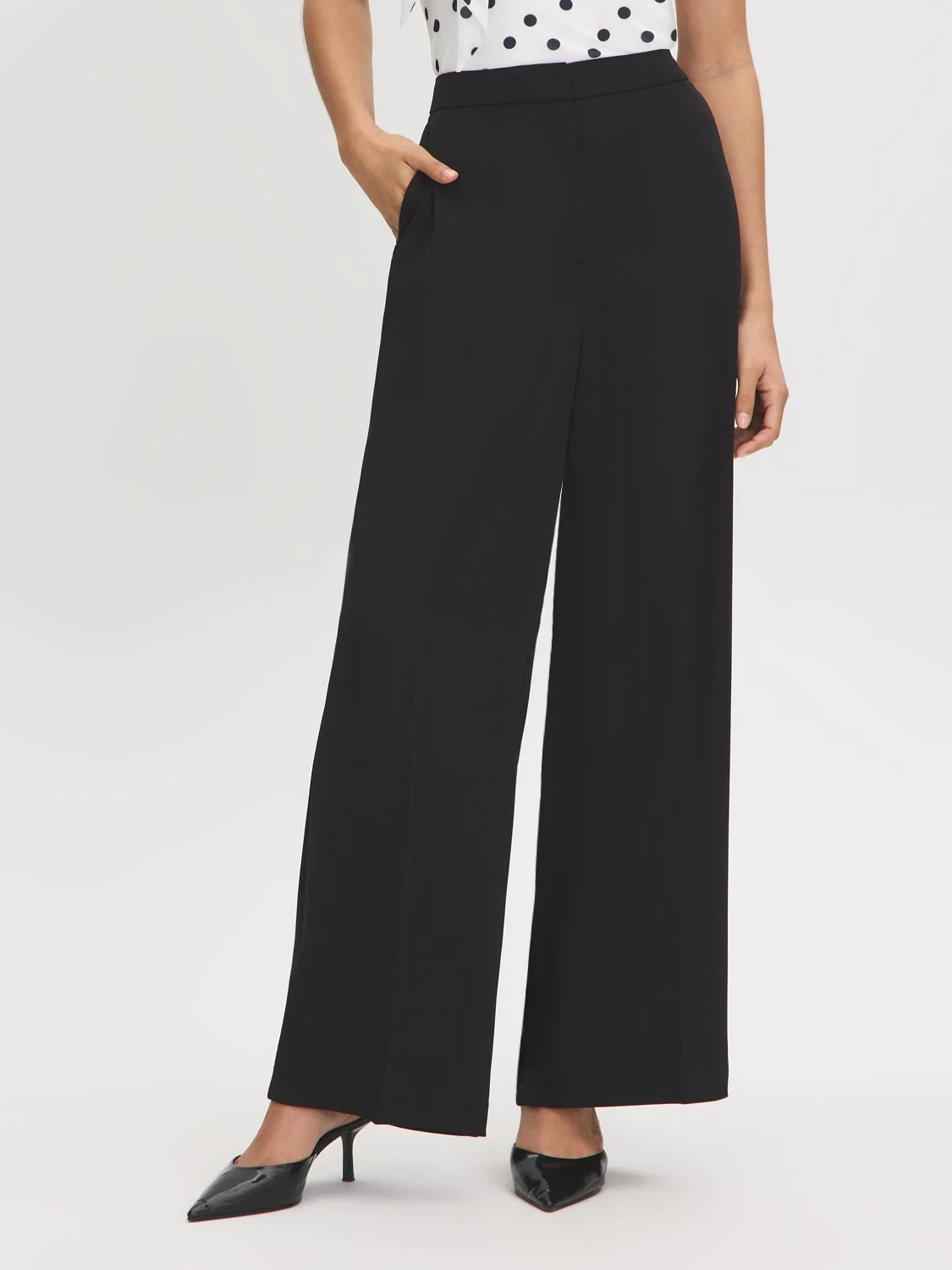 High-Rise Wide-Leg Trousers