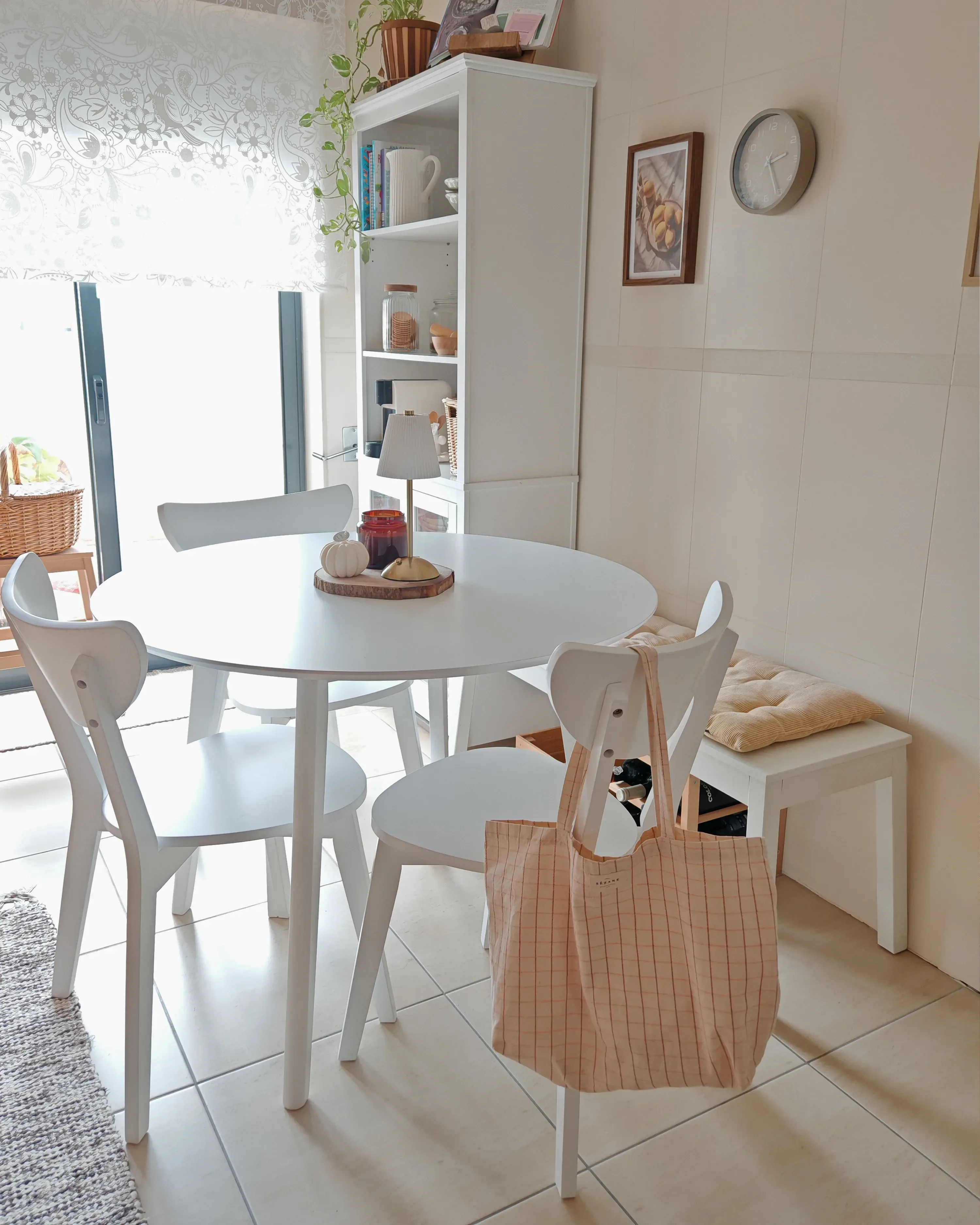 Set di 2 sedie da pranzo Bianco