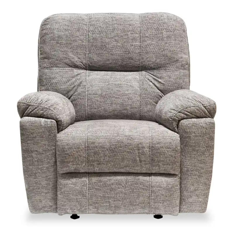 Made in Canada 40 Chenille Fabric Glider Reclining Chair - Dove Grey