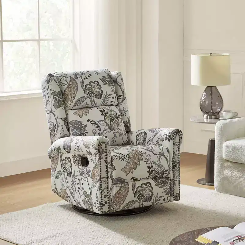 Manual Swivel Glider Recliner Chair