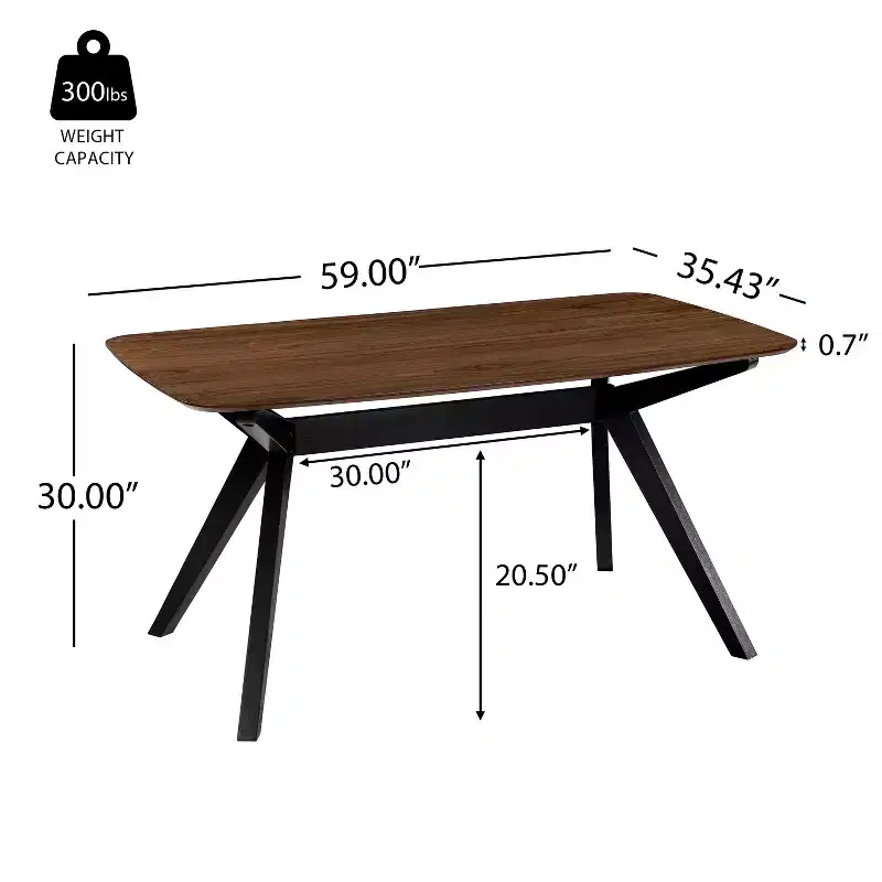 Christopher Knight Home Latisha 7 Piece Mid-Century Modern Rubberwood Upholstered Dining Set