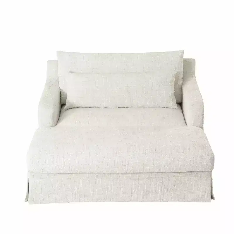 Polibi Extra-Deep Chenille Sofa Bed Chair