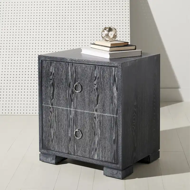 White/ Gold Lacquer Chest - 24Wx18Dx26H