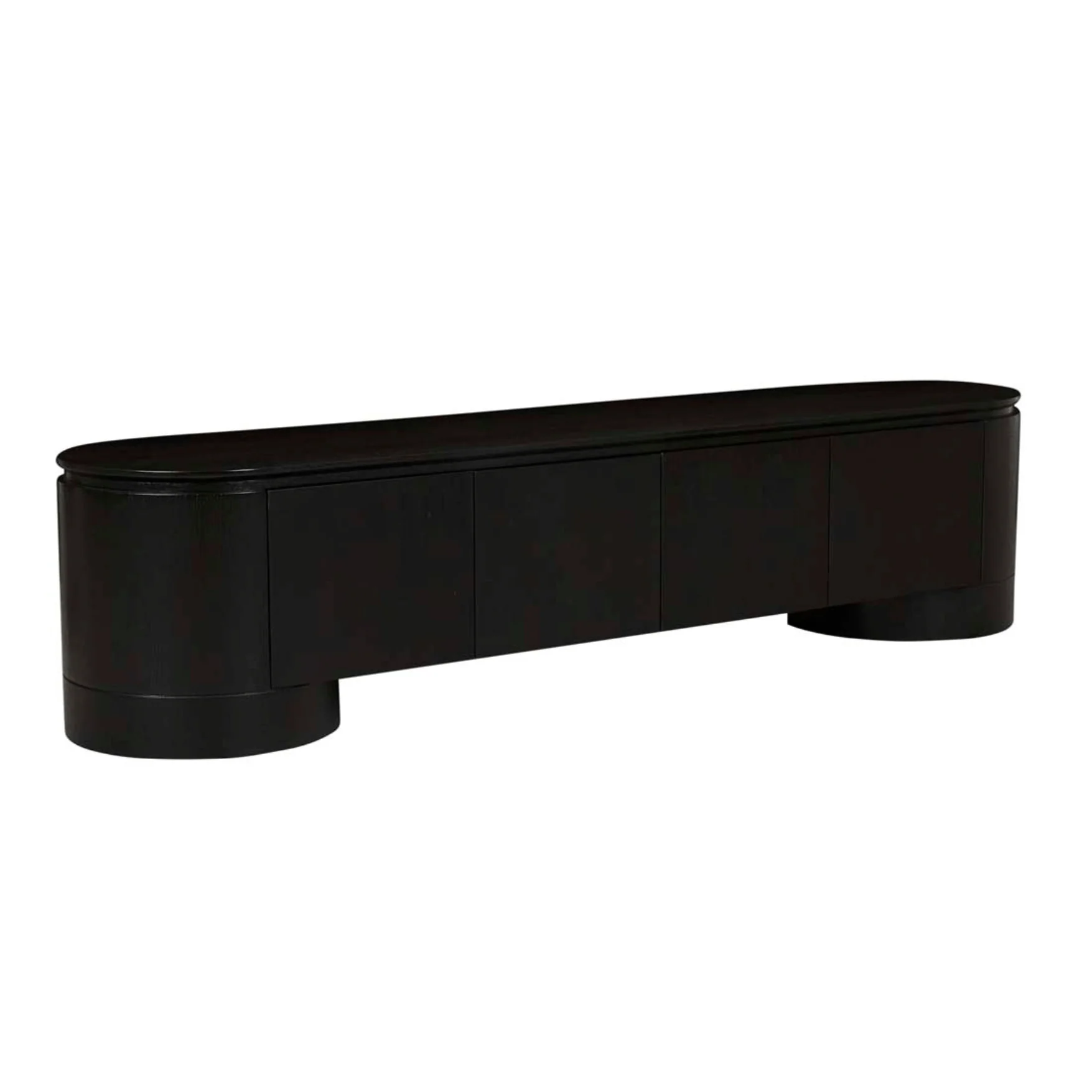 Minimalist Black oak Oak Entertainment Cabinet for Living Room