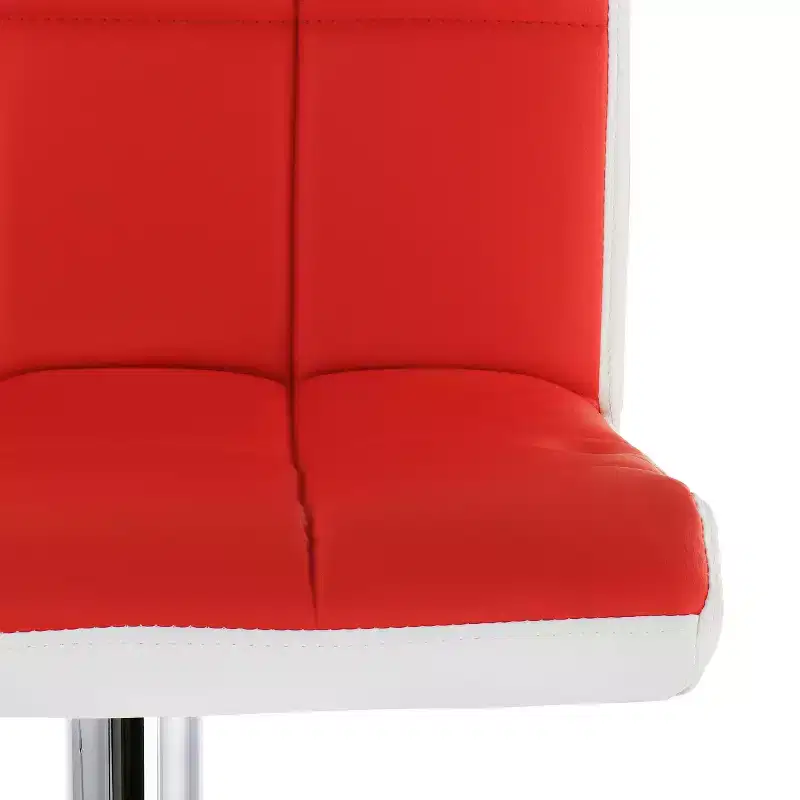 Elama 2 Piece Faux Leather Tufted Bar Stool Set