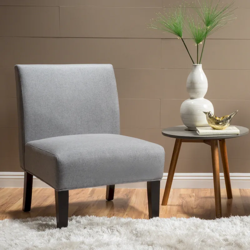 Christopher Knight Home Kassi Modern Fabric Slipper Chair - 22.50 L x 29.50 W x 32.00 H
