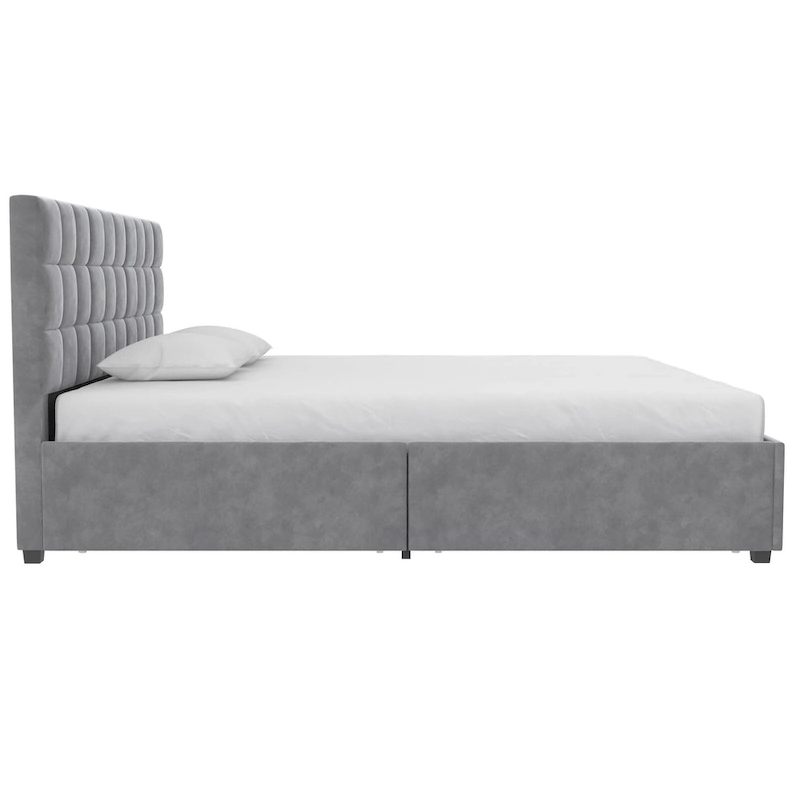 CosmoLiving Serena Upholstered Bed with Drawers