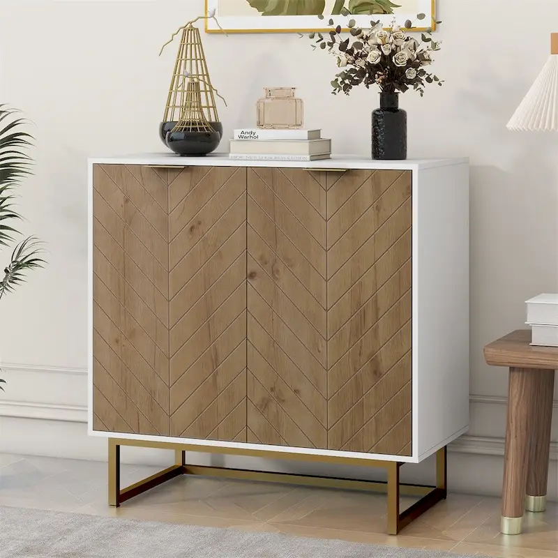 Modern Buffet Sideboard Cabinet with Storage, 2 Doors