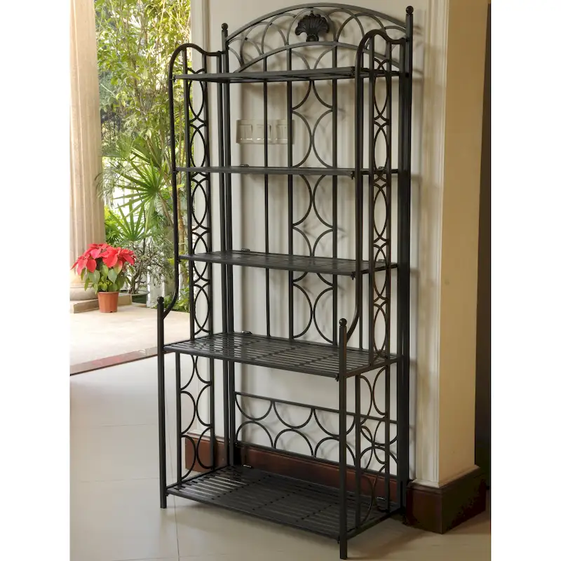 Mandalay 5-Tier Iron Bakers Rack