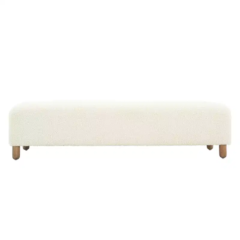 Christopher Knight Home Felix Wood Upholstered Ottoman