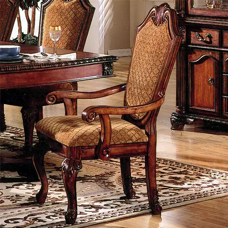 Acme Furniture Chateau De Ville Dining Chairs Diamond Pattern Cherry Finish