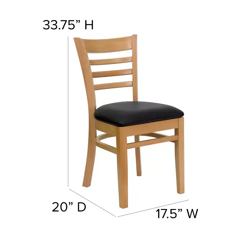 Flash Furniture Ladder Back Wooden Restaurant Chair