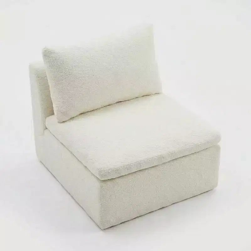 COZONY 140 Modular Cloud Sofa Sectional with Ottoman, High-Density Memory Foam & Chenille Fabric, U-Shaped Design with Double Chaise