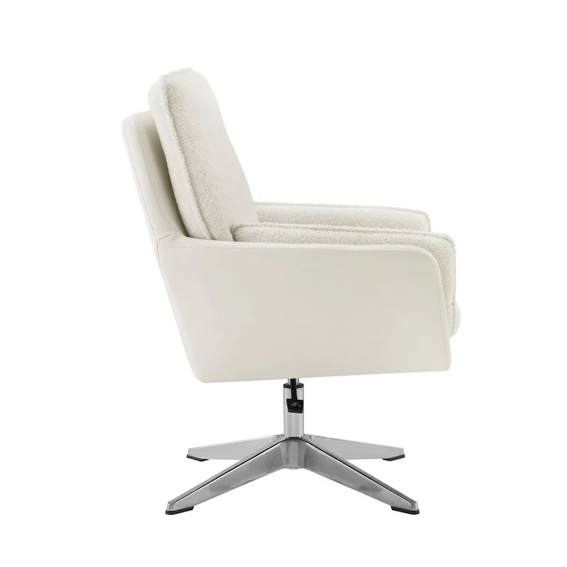 Marcia Swivel Sherpa Chair Accent Chair