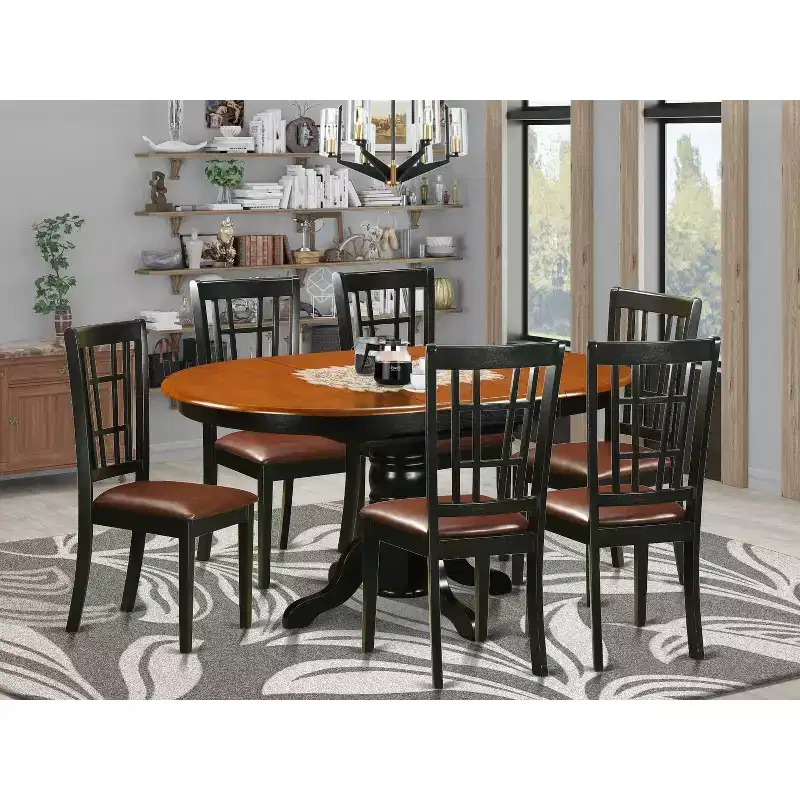 Southwestern Dining Set 5 Piece Table & Chair Set - Modern Farmhouse Kitchen Furniture