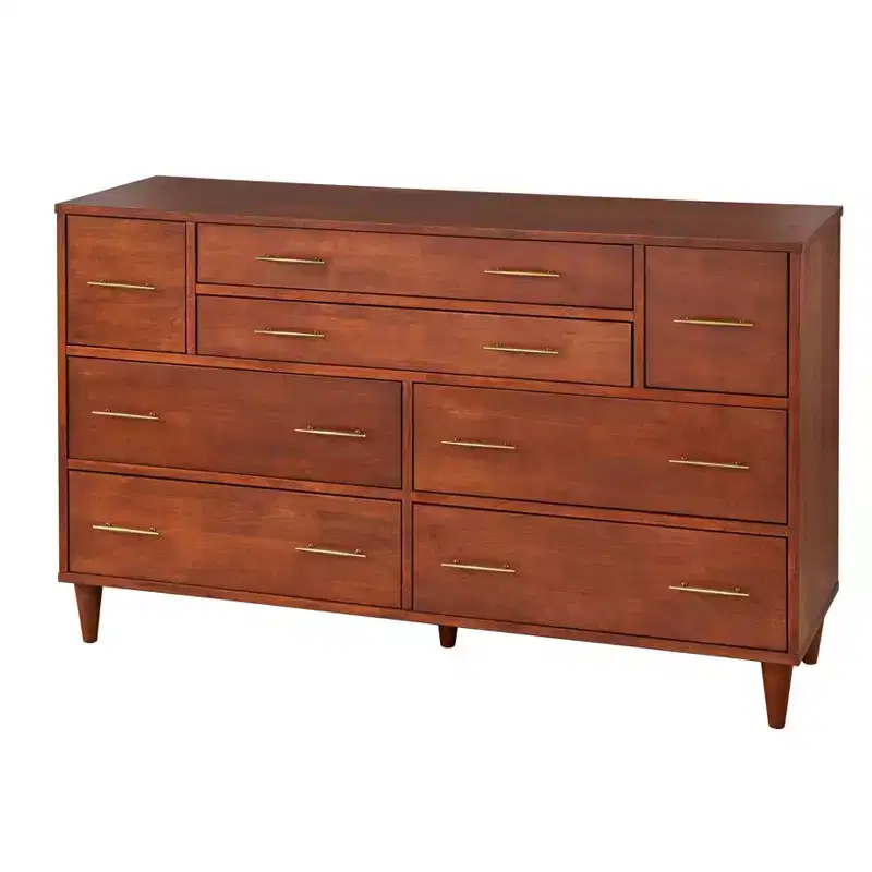 Lifestorey Ana Mid Century Modern 8 Drawer Dresser
