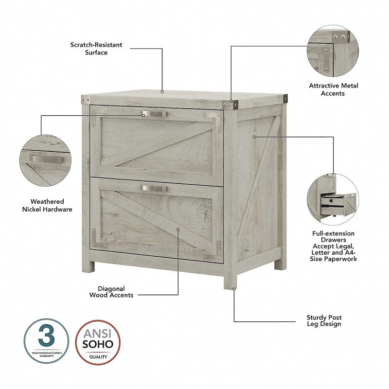 Knoxville 2 Drawer Lateral File Cabinet by Bush Furniture