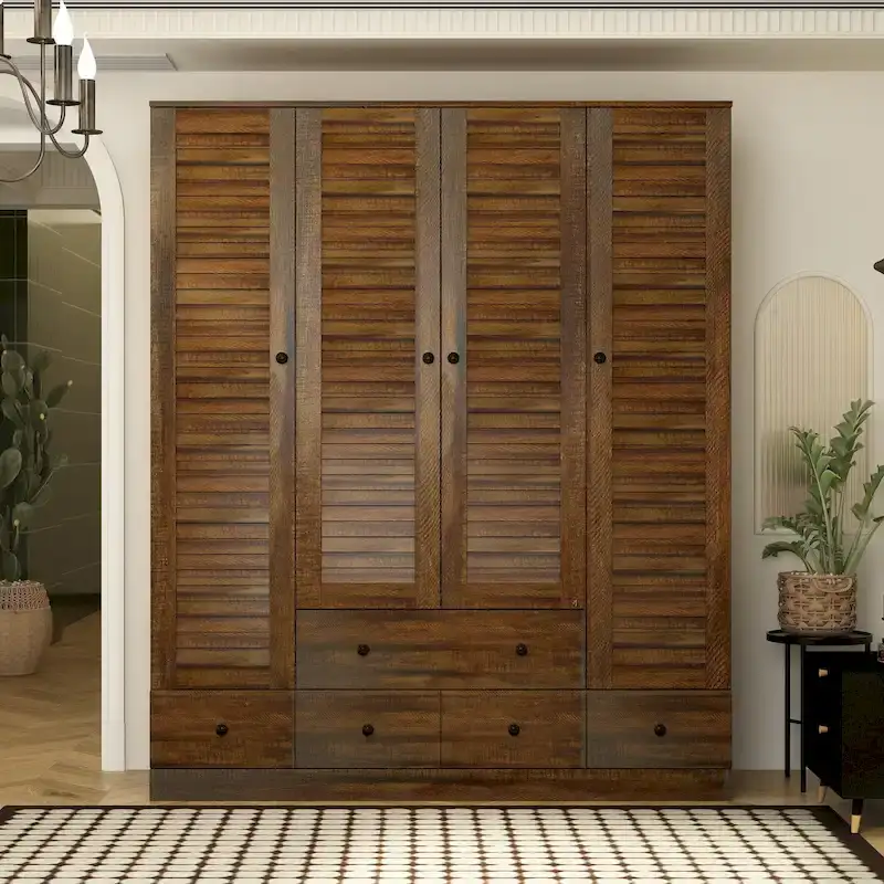 Bedroom Armoire Closet Armoire Wardrobe Closet Clothing Rod Drawer