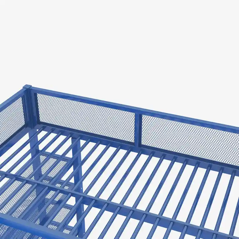 Full Loft Bed with Four Shelves