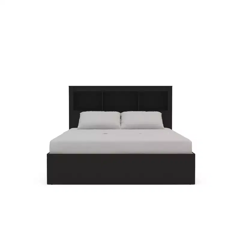 Platform bed dimensions (overall): 44 inches (H) x 58 inches (W) x 75 inches (D) Weight: 166 lbs