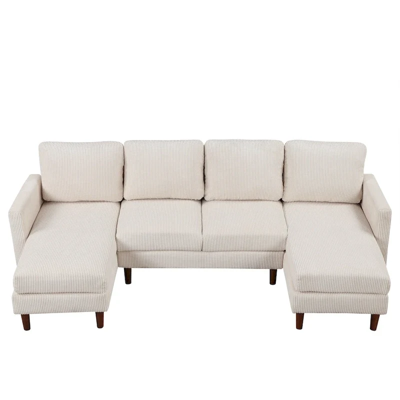 U-shaped Sponge-filled Cushion Combination Sofa