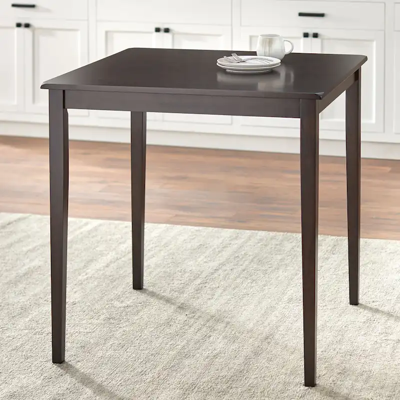 Honey Oak / Black / Espresso Counter Height Dining Table, Shaker Style, Seats 2–4