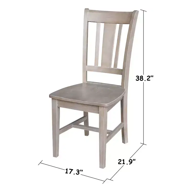 Small Desk with Drawer and Chair Washed Gray/Taupe - International Concepts